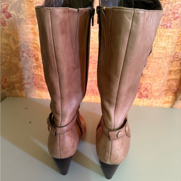 Miz Mooz Tan Heeled Boots - Picture 4 of 16